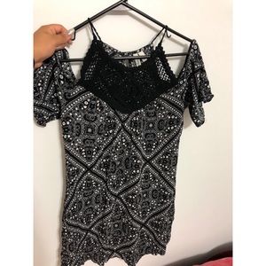 Black and white dress